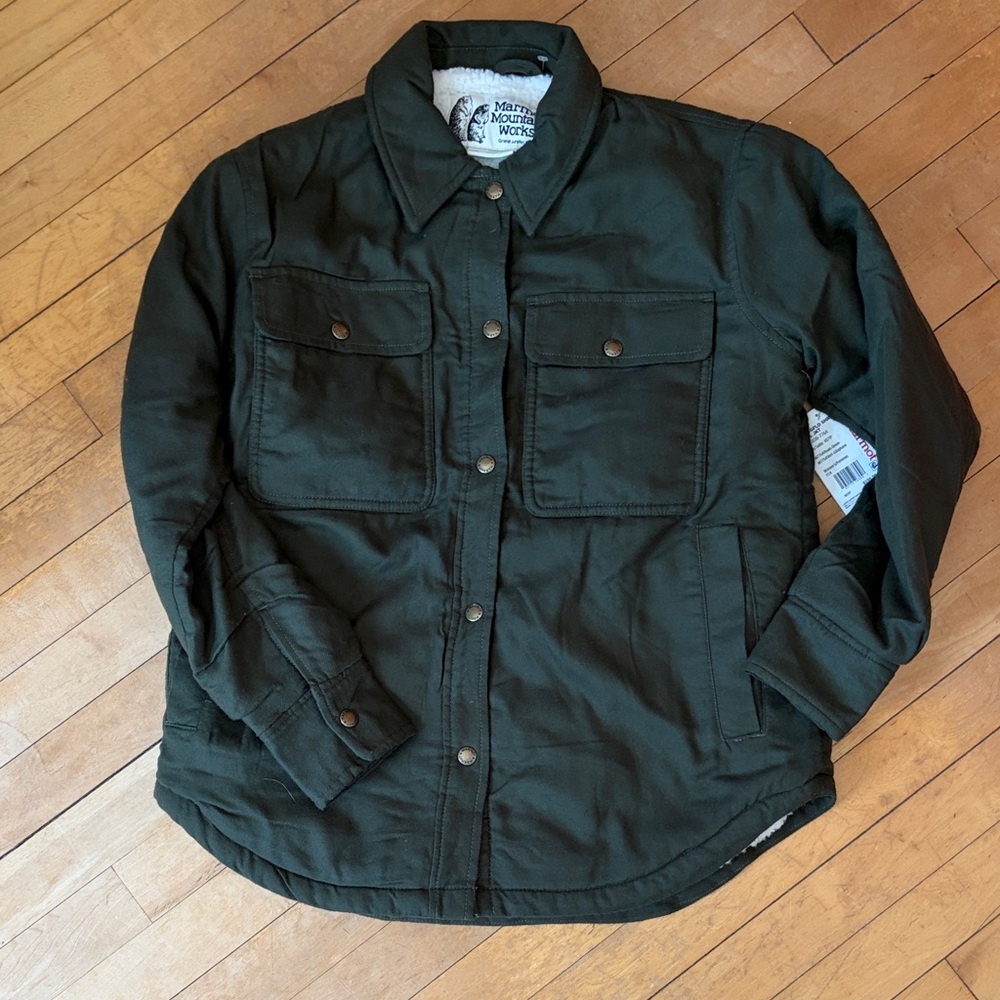 Marmot Ridgefield Sherpa-Lined Flannel Shirt Jacket